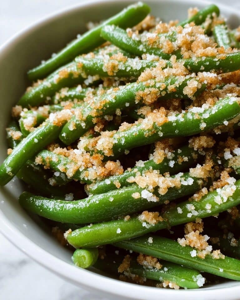 Italian Green Beans with Parmesan and Toasted Breadcrumbs Recipe