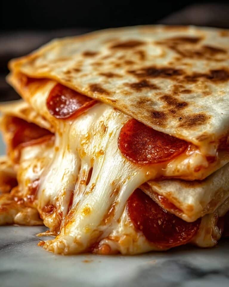 Pepperoni Pizza Quesadillas Recipe