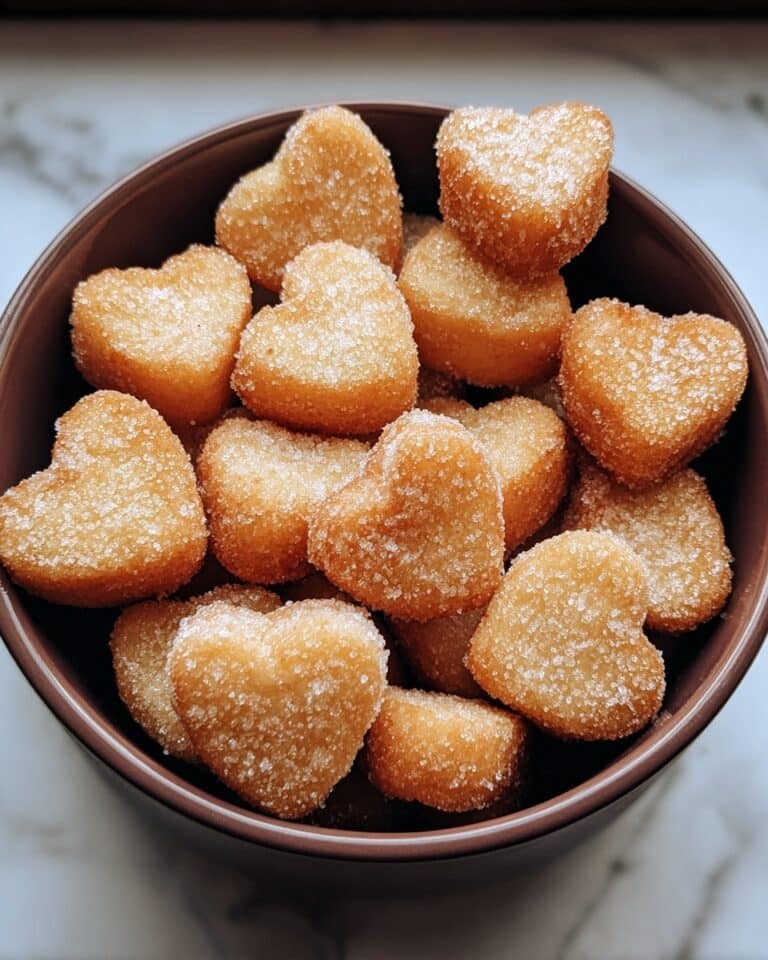 French Toast Churro Bites in Heart Shapes Recipe