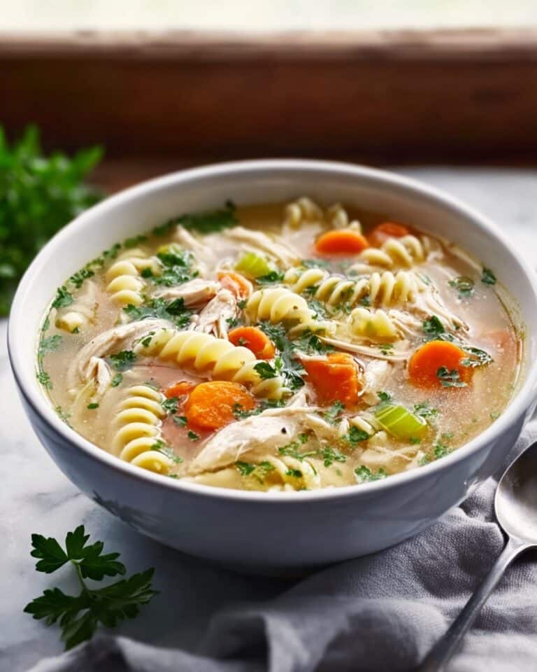 Fresh Herb Chicken Noodle Soup Recipe