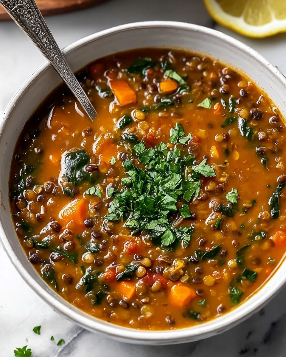 Black Bean and Lentil Soup Recipe - Recipe Image