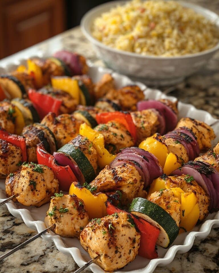 Garlic Herb Chicken Kabobs Recipe