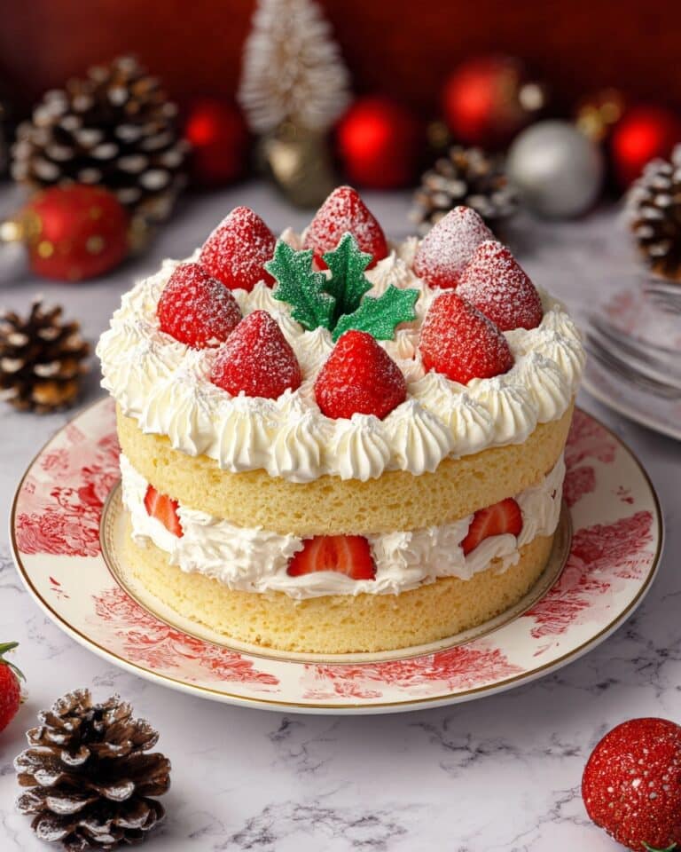 Japanese Christmas Strawberry Shortcake Recipe
