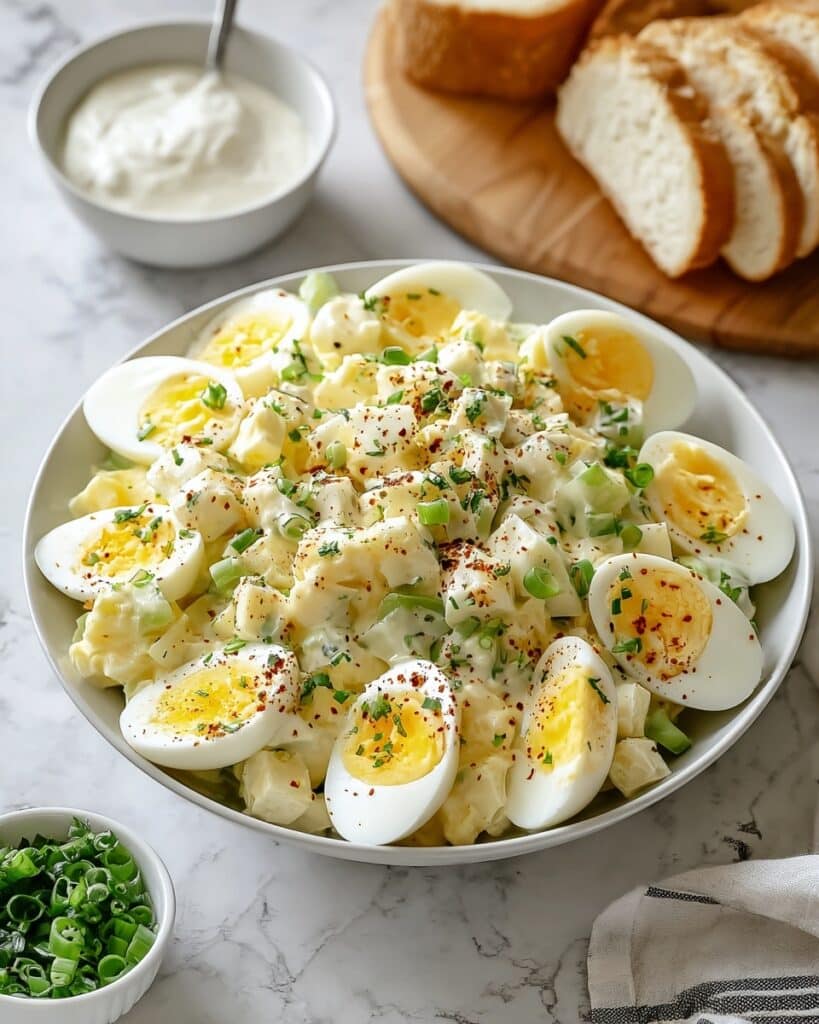 Classic Egg Salad with Parsley and Green Onions Recipe
