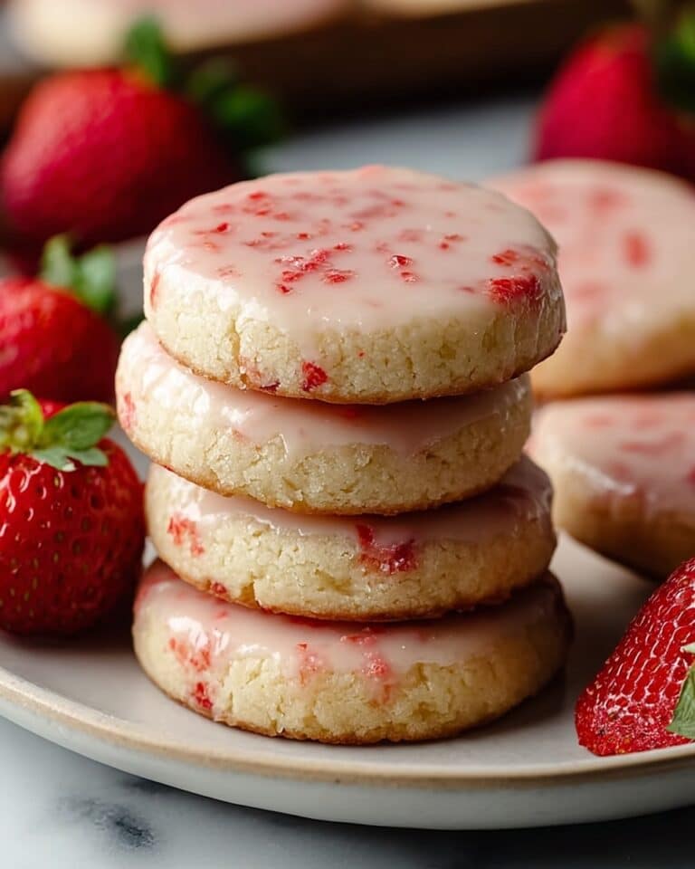 Strawberry Shortbread Cookies Recipe