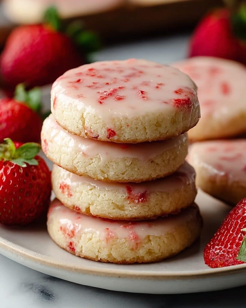 Strawberry Shortbread Cookies Recipe