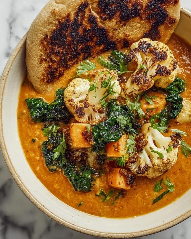 Roasted Cauliflower & Sweet Potato Soup Recipe