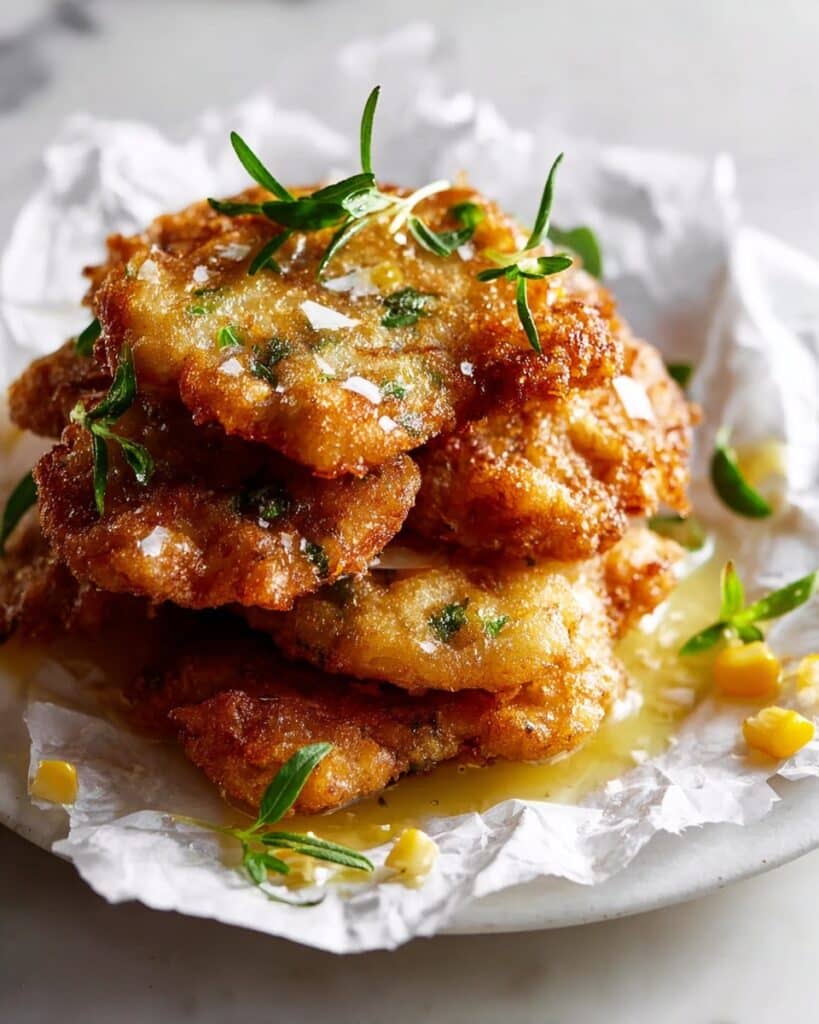 Salted Honeycrisp Apple Fritters Recipe