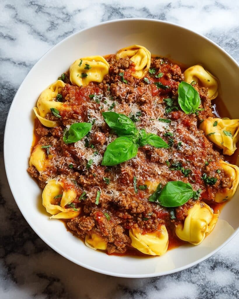 One-Pan Beefy Tortellini Bake Recipe