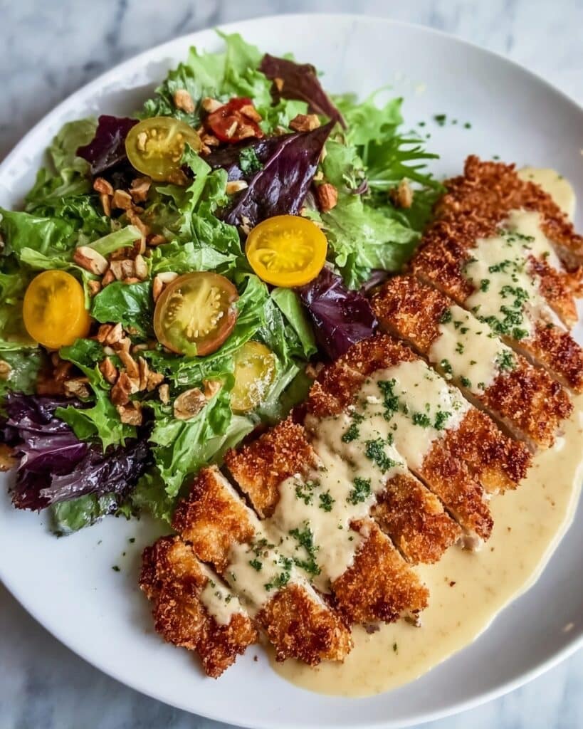 Pretzel Crusted Chicken with Cheddar Mustard Sauce Recipe