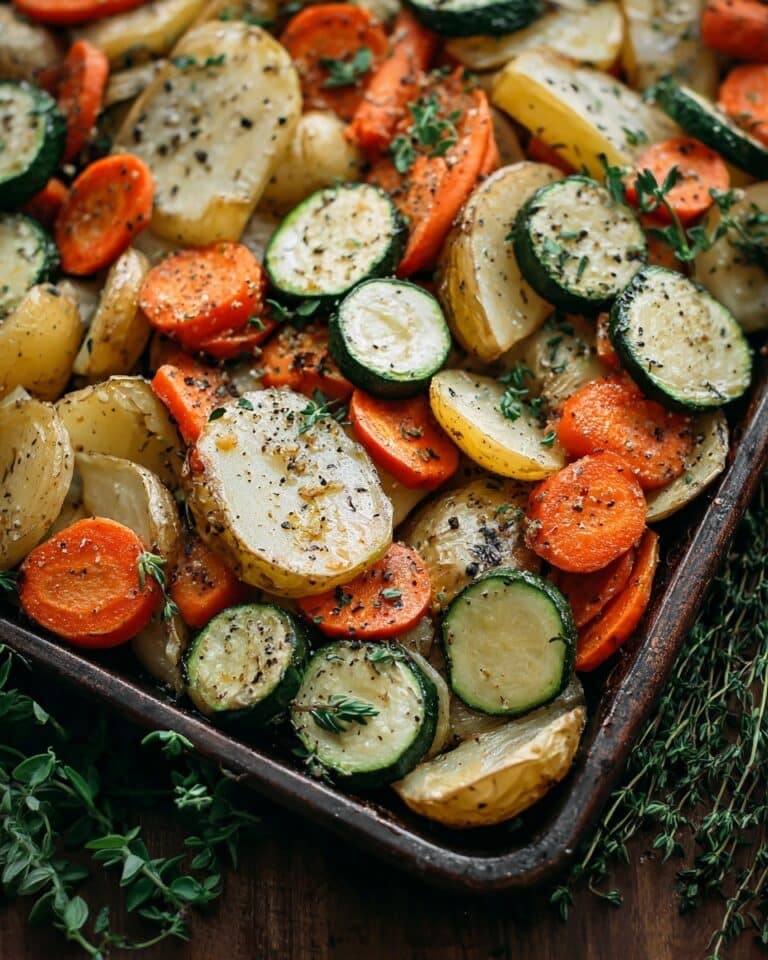 Roasted Potatoes, Carrots, and Zucchini Recipe