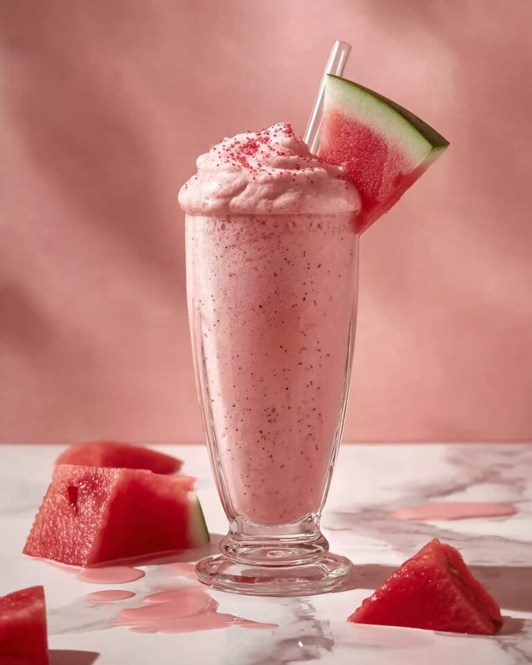Watermelon Strawberry Coconut Smoothie Recipe