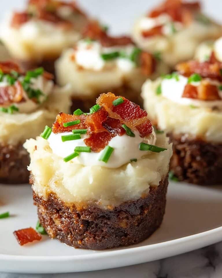 Mini Meatloaf Muffins with Mashed Potato Frosting Recipe