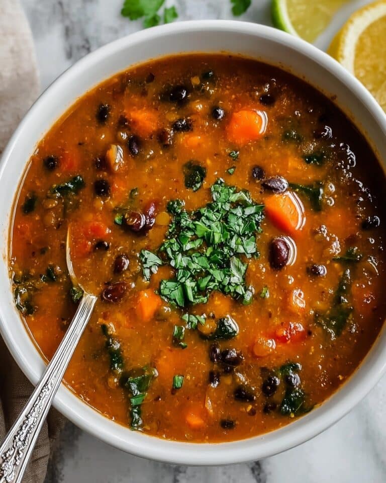 Black Bean and Lentil Soup Recipe