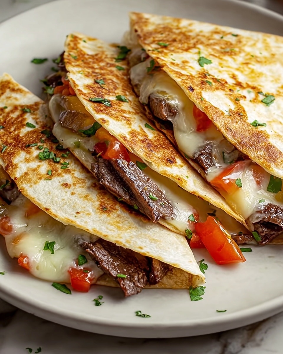 Steak Cheese Quesadillas on Blackstone Recipe - Recipe Image