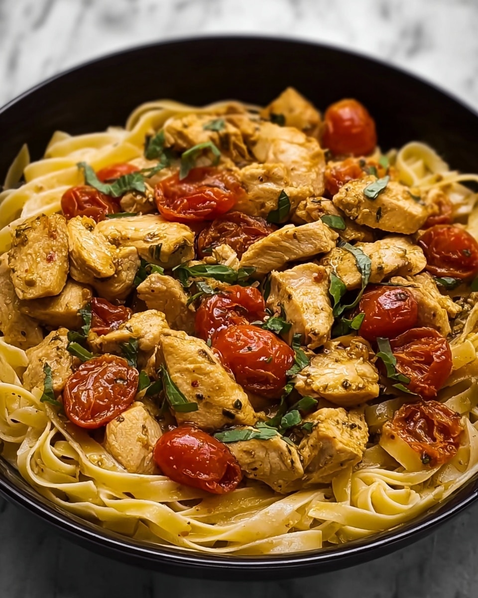 Tuscan Chicken Pasta Recipe - Recipe Image