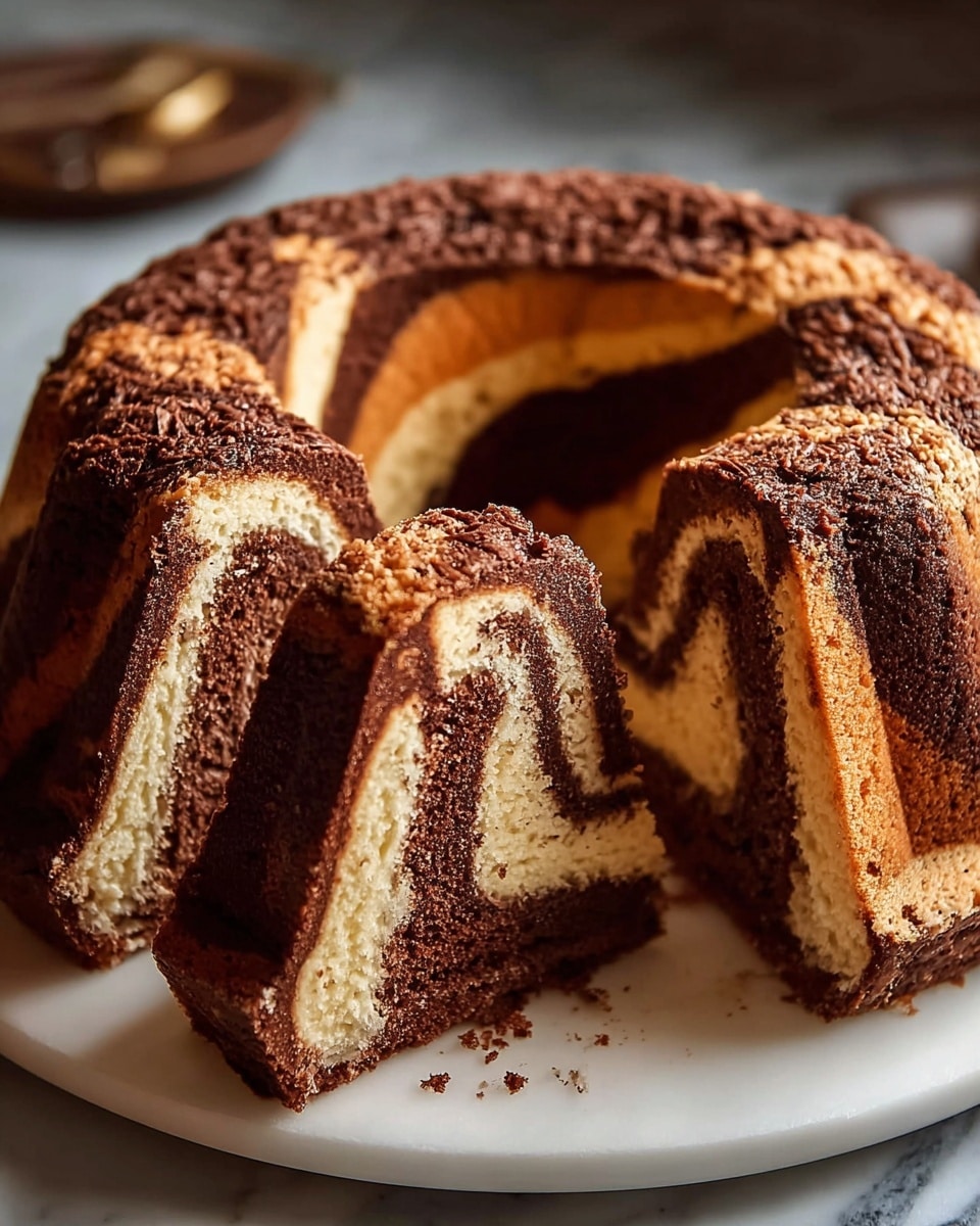 Double Chocolate Ricotta Marble Cake Recipe - Recipe Image