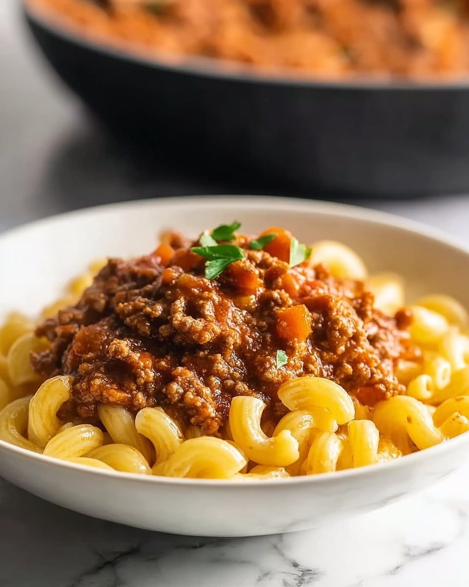 Savory Beefaroni Delight Recipe - Recipe Image