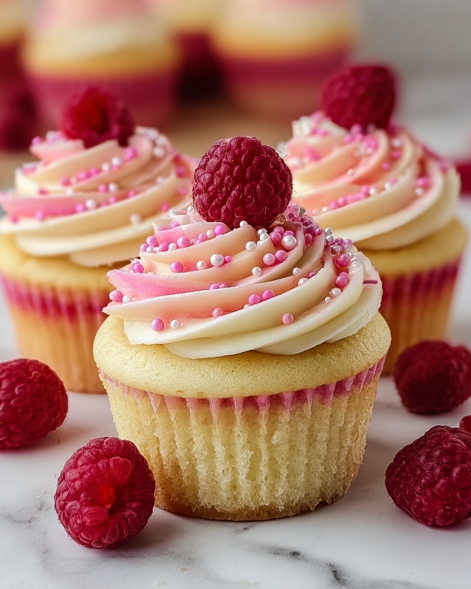 Heavenly Raspberry Cheesecake Cupcakes Recipe - Recipe Image