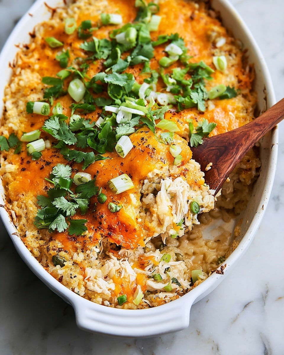 Green Chile Chicken and Rice Casserole Recipe - Recipe Image