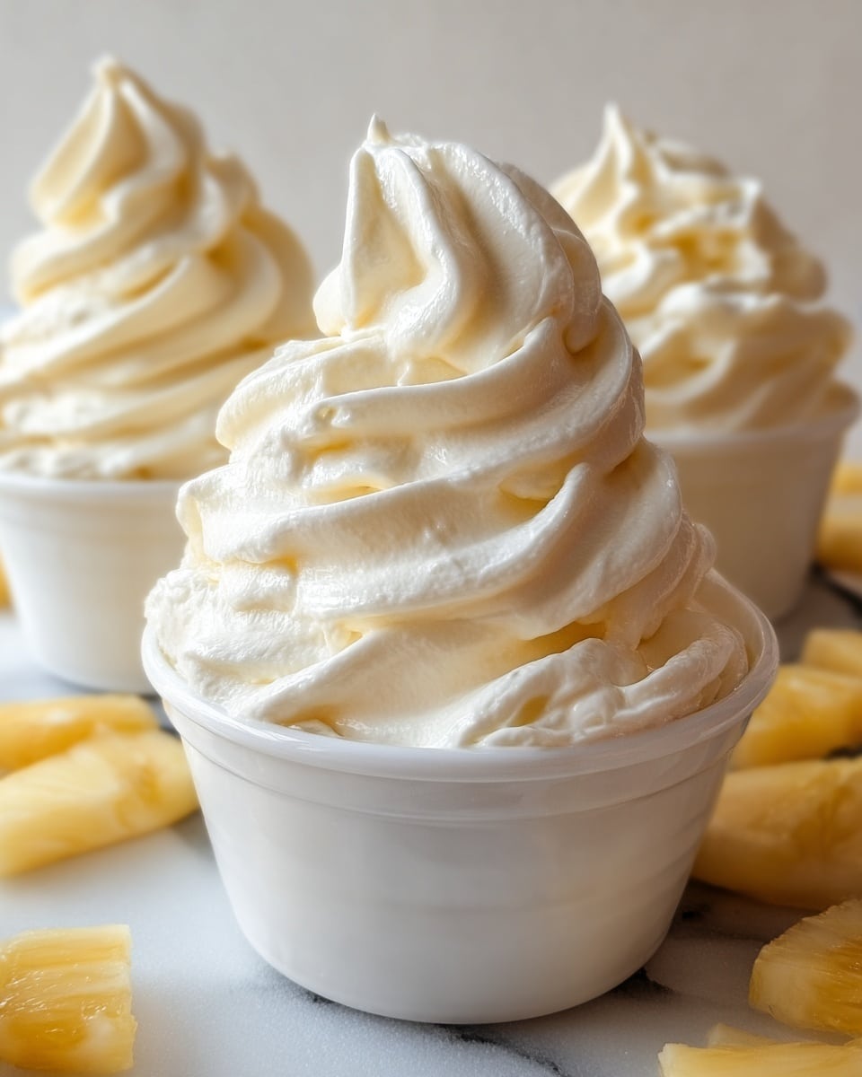 Homemade Pineapple Soft Serve Ice Cream Recipe - Recipe Image