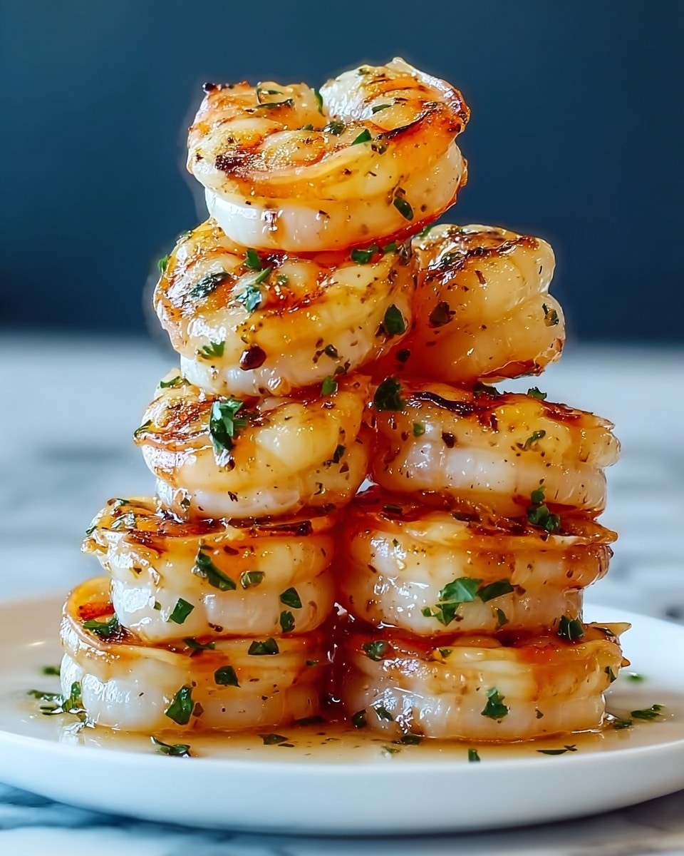 Garlic Butter Shrimp Stack Recipe - Recipe Image