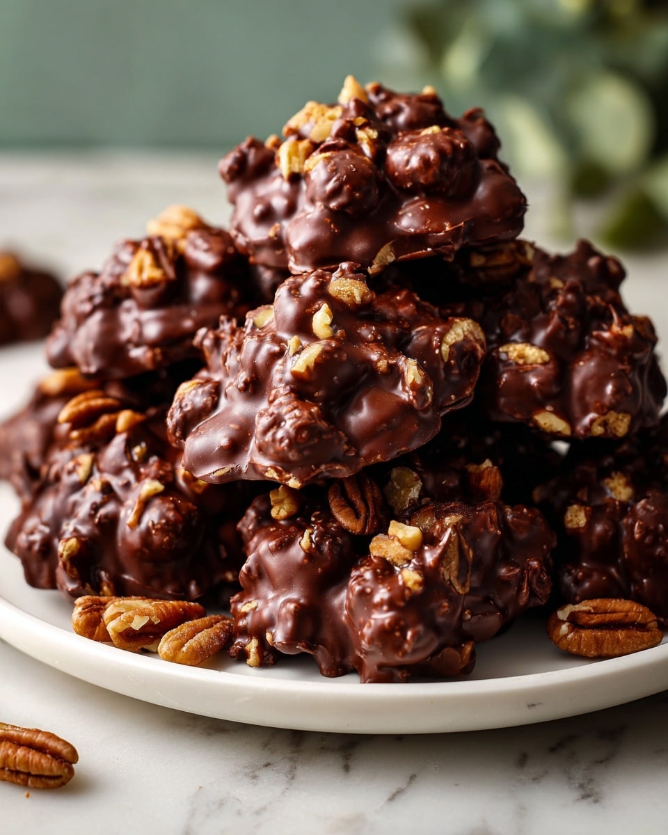 Chocolate Pecan Turtle Clusters Recipe - Recipe Image