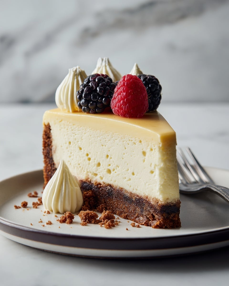 Creamy Baked Cheesecake Recipe - Recipe Image