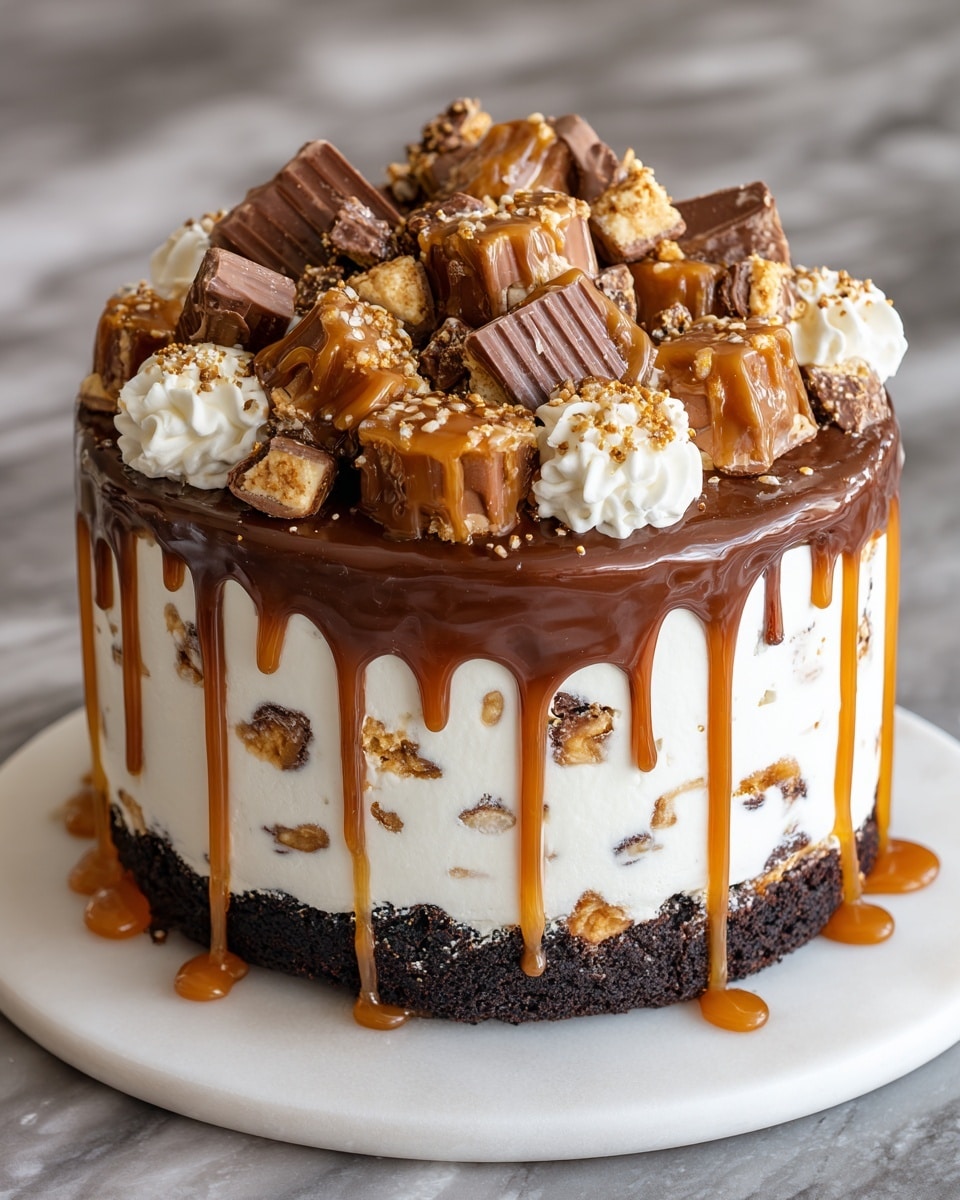 Snickers Cheesecake Recipe - Recipe Image
