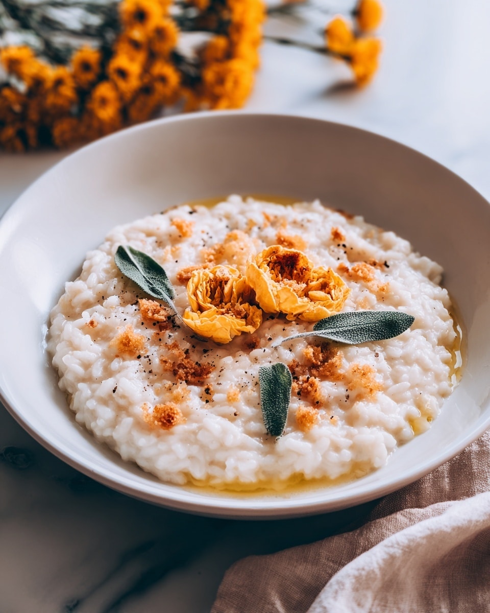 Squash Blossom Risotto Recipe - Recipe Image