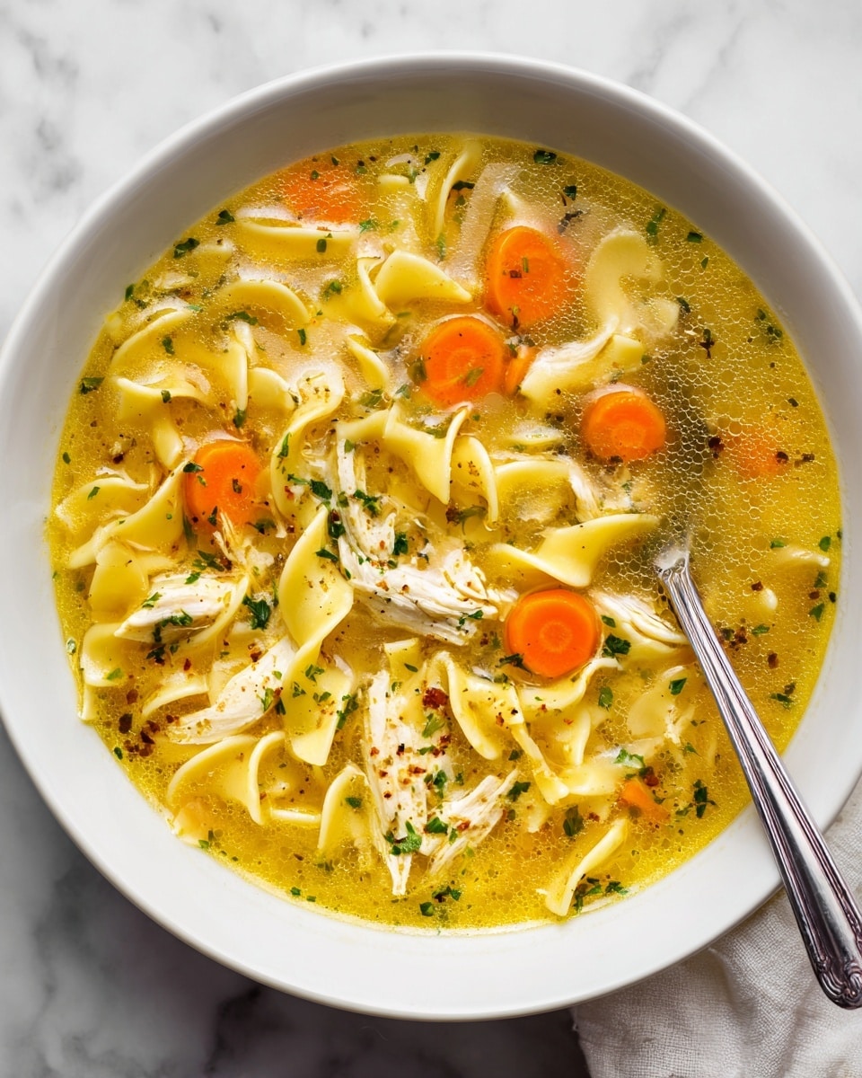 Easy Homestyle Chicken Noodle Soup Recipe - Recipe Image