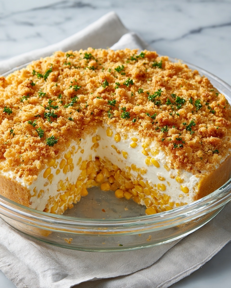 Cheddar Sweet Corn Pie Recipe - Recipe Image