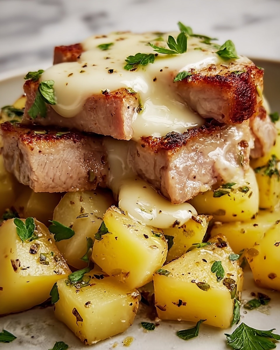 Garlic Parmesan Chicken and Potatoes Recipe - Recipe Image