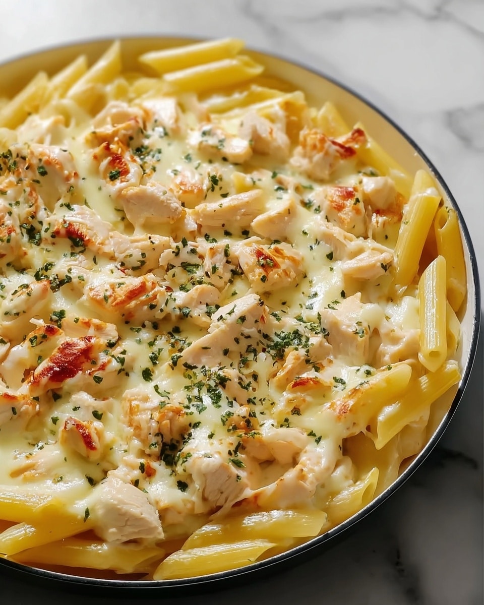 Cheesy Chicken Alfredo Slow Cooker Delight Recipe - Recipe Image