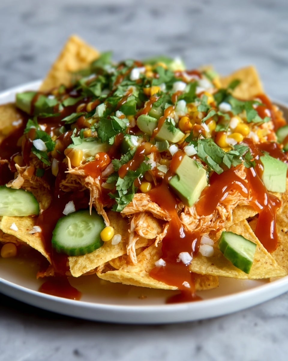 Slow Cooker Asian Pulled Chicken Nachos Recipe - Recipe Image