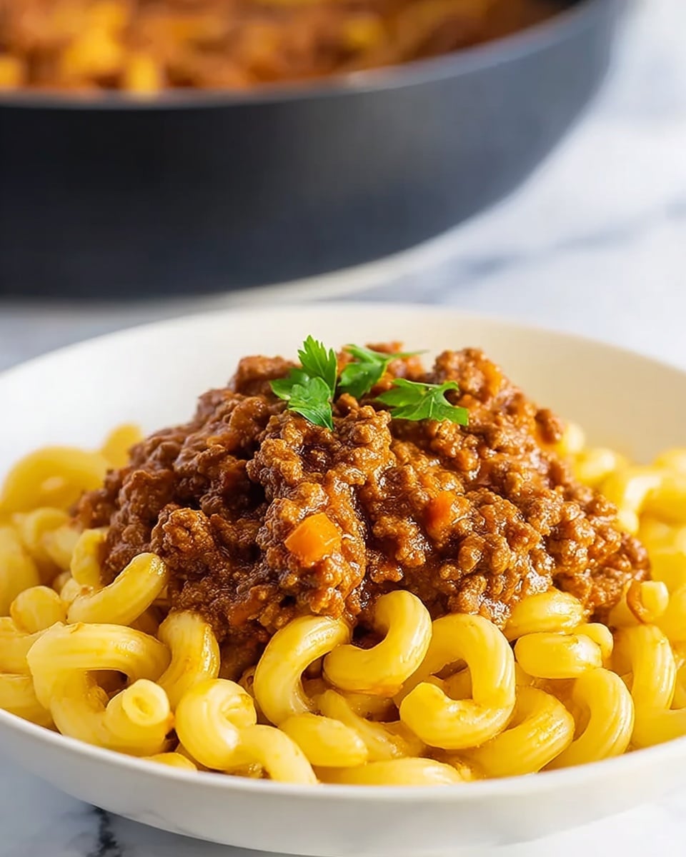 Savory Beefaroni Delight Recipe - Recipe Image