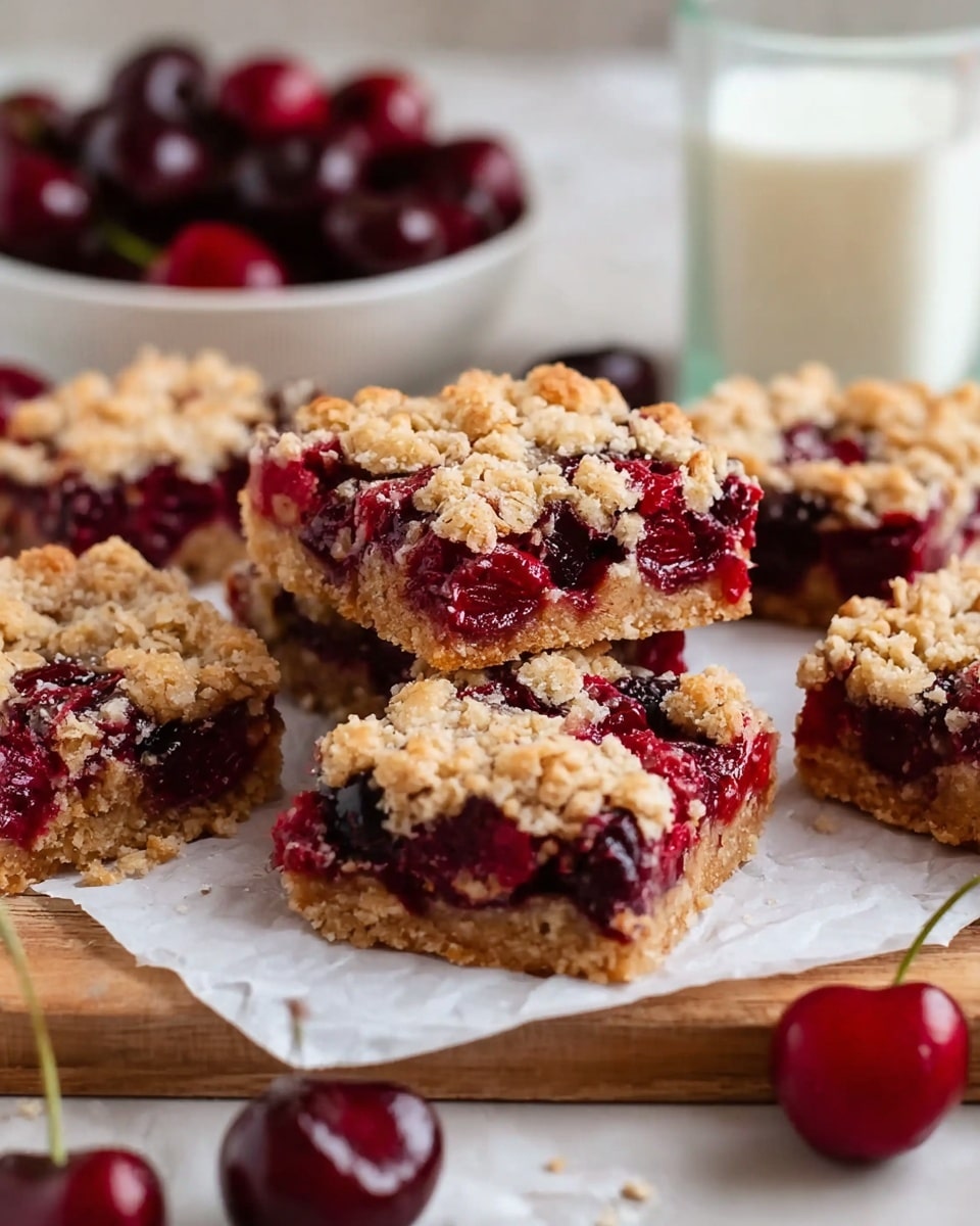 Cherry Crumble Bars Recipe - Recipe Image