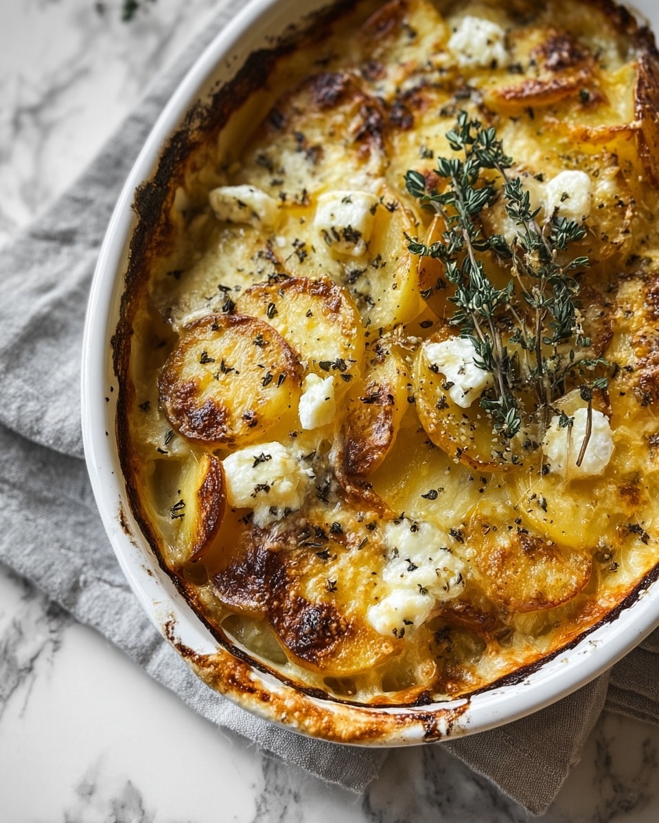 Baked Feta Potatoes Recipe - Recipe Image