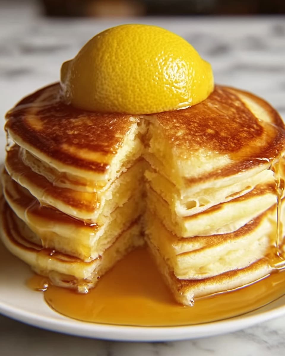 Lemon Curd Filled Pancakes Recipe - Recipe Image