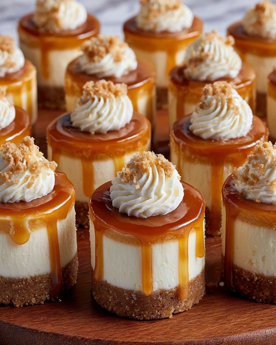 Mini Dulce de Leche Cheesecakes Recipe - Recipe Image