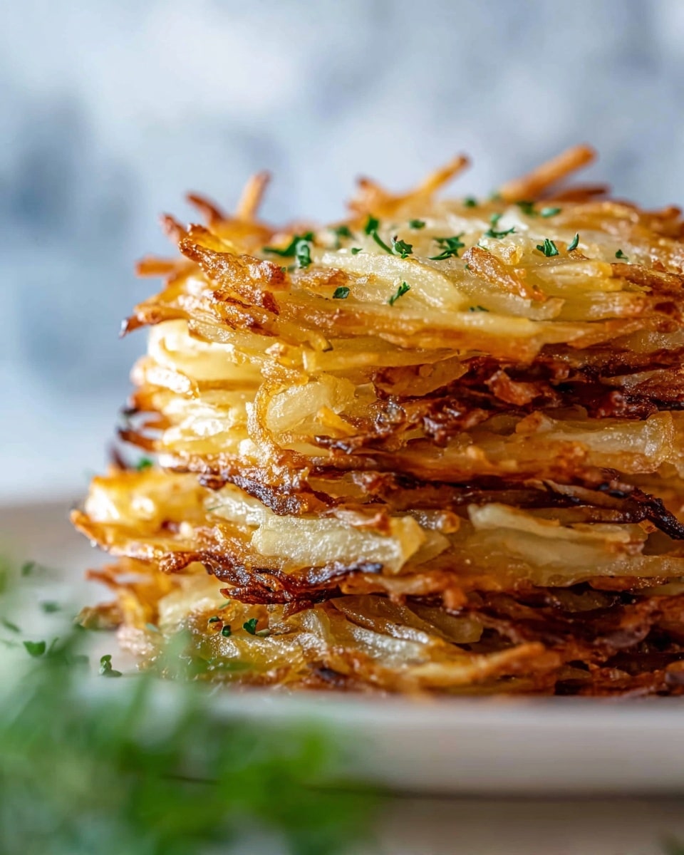 Creamy Potato Stacks Recipe - Recipe Image