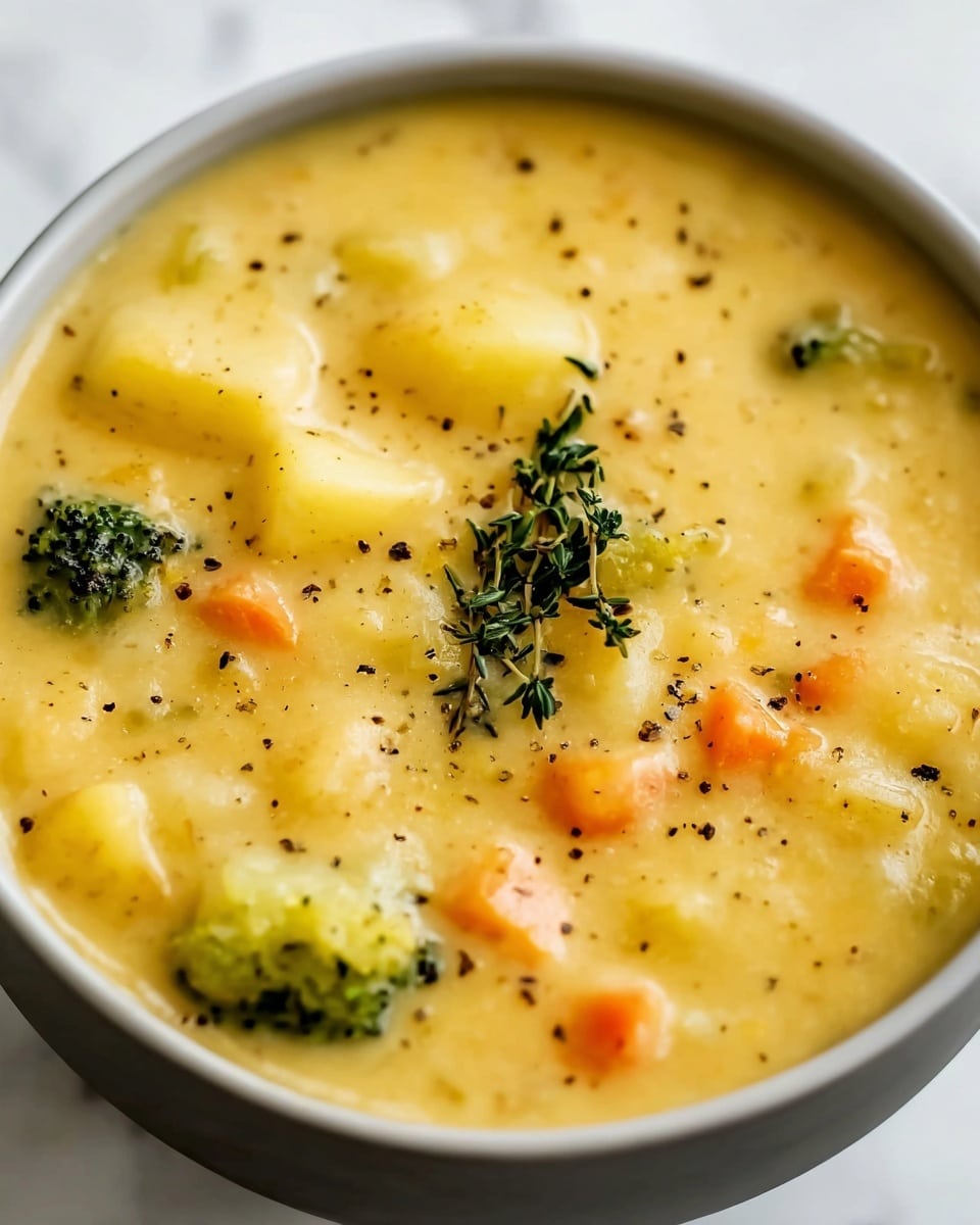 Broccoli Potato Cheese Soup Recipe - Recipe Image