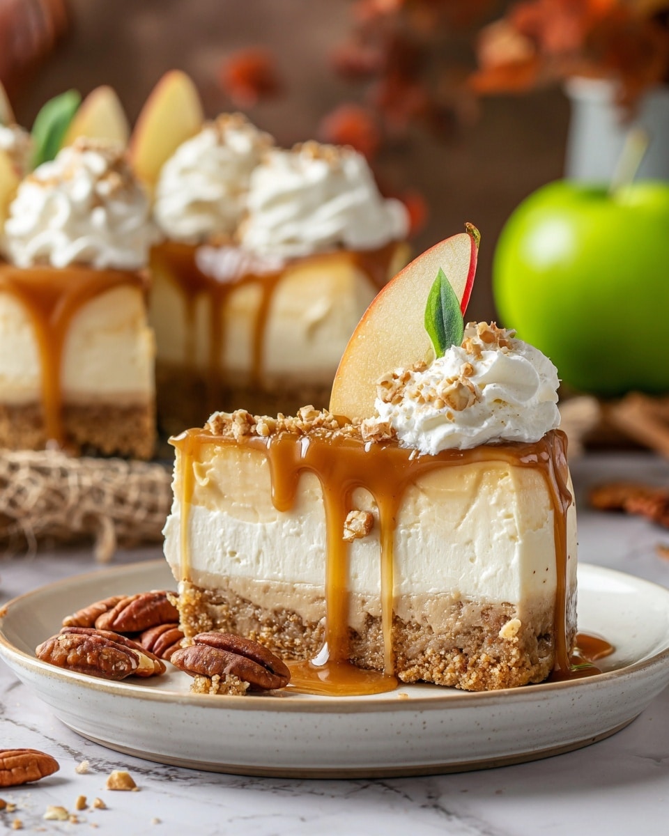 Caramel Apple Blondie Cheesecake Recipe - Recipe Image
