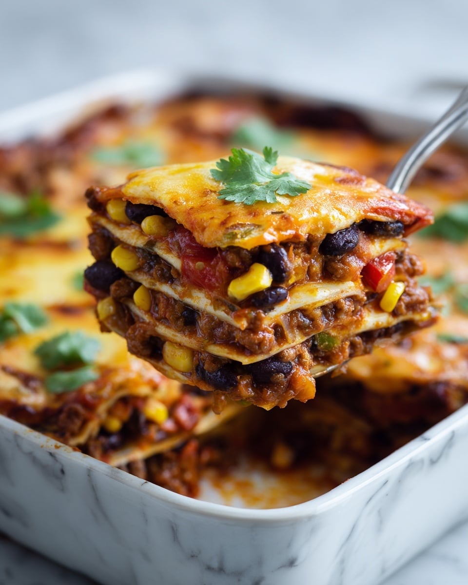 Southwestern Black Bean Casserole Recipe - Recipe Image