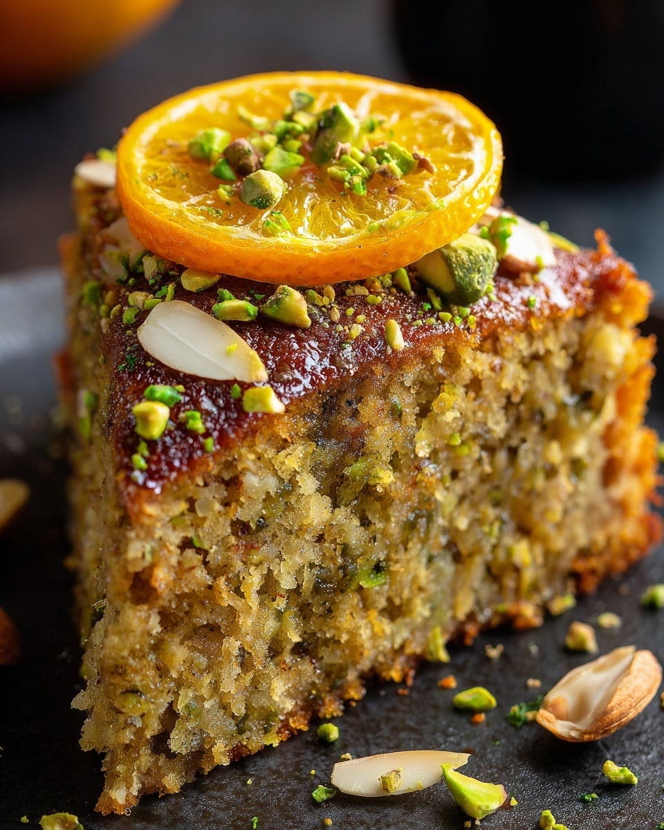 Flourless Orange, Pistachio, and Almond Cake Recipe - Recipe Image