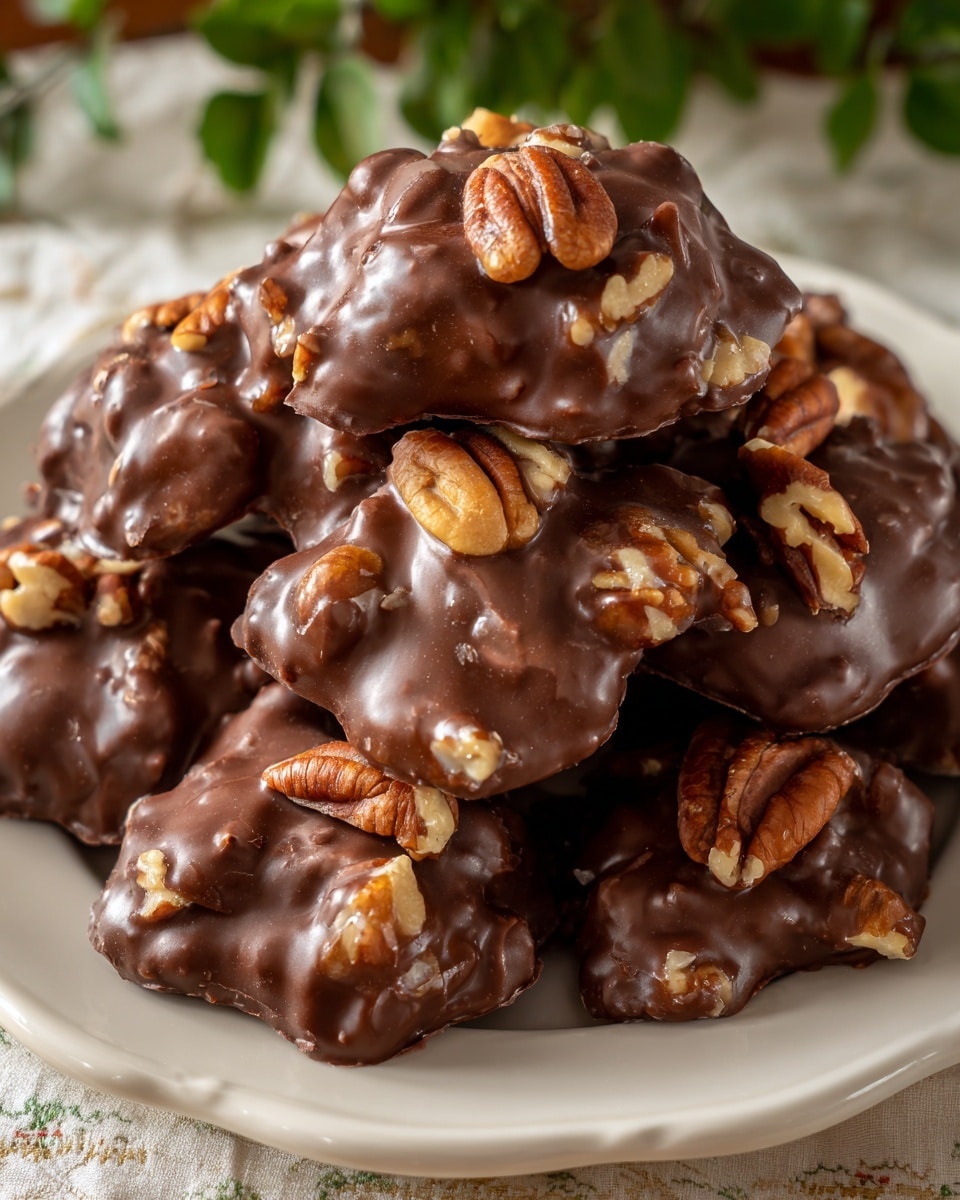 Chocolate Pecan Turtle Clusters Recipe - Recipe Image