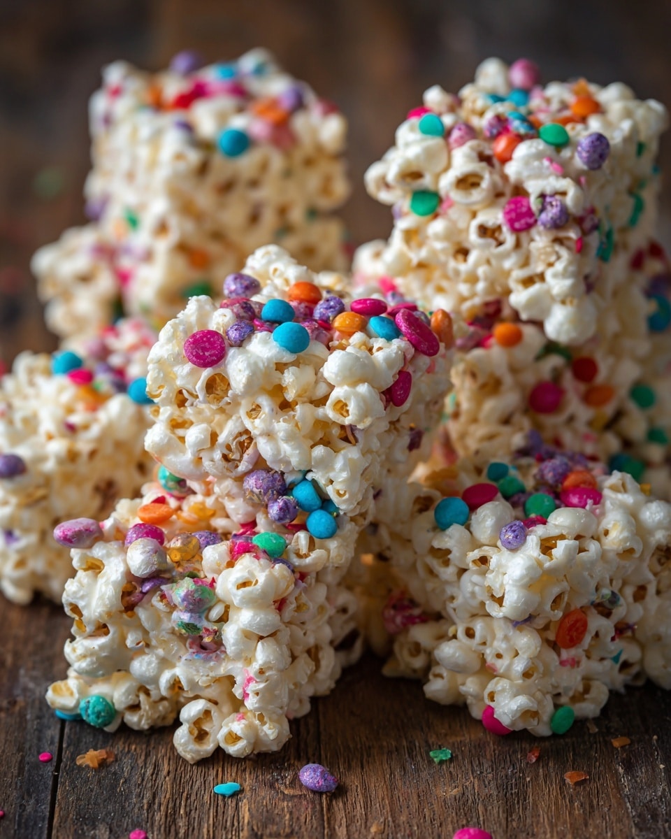 Funfetti Marshmallow Popcorn Treats Recipe - Recipe Image