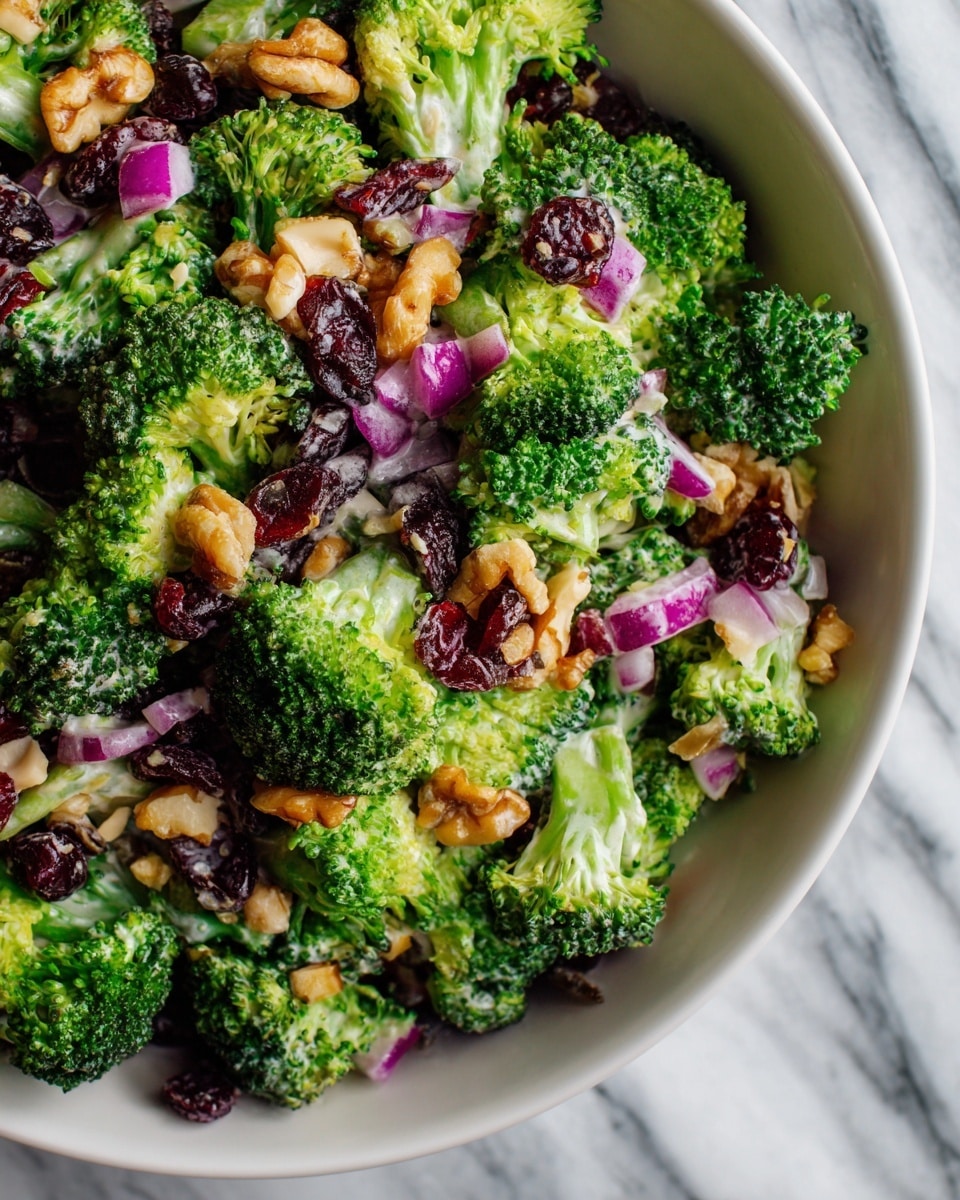 Broccoli Cranberry Salad with Honey Mayo Dressing Recipe - Recipe Image