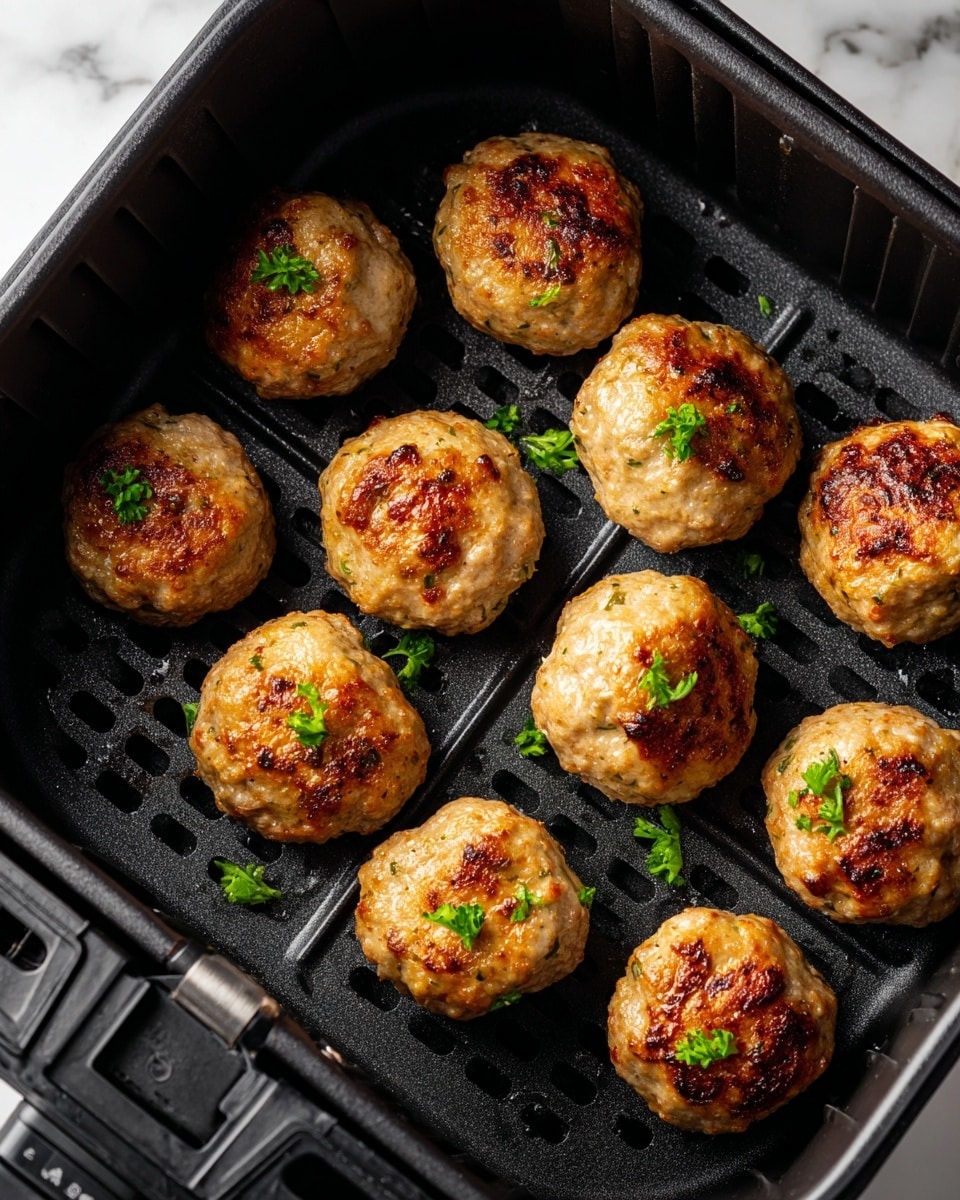 Air Fryer Chicken Parmesan Meatballs Recipe - Recipe Image