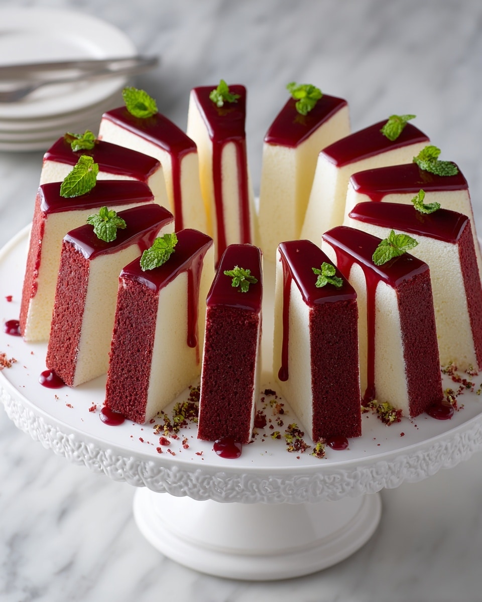 Layered Red Velvet Cheesecake Bundt Cake Recipe - Recipe Image